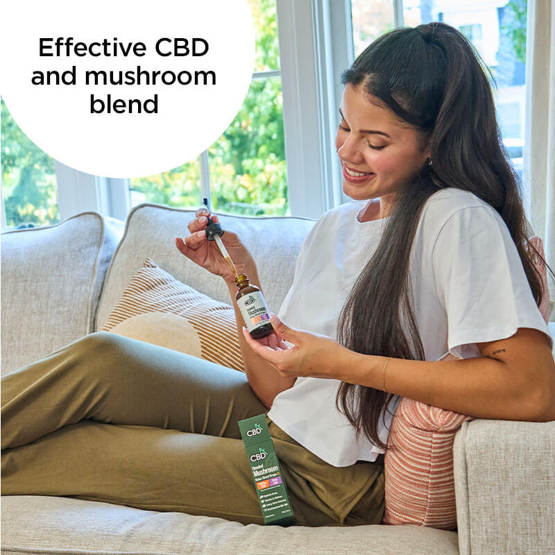 Relax CBD + CBN + Broad Spectrum Mushroom Tincture (1,000-2,000 mg)