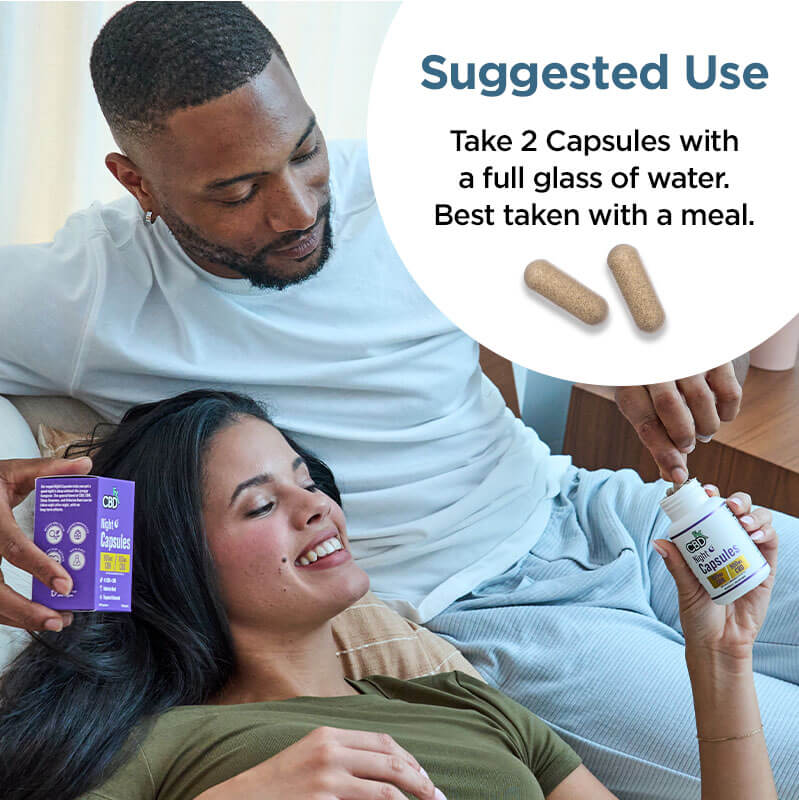 Cápsulas Night CBD + CBN 1,800MG Broad Spectrum