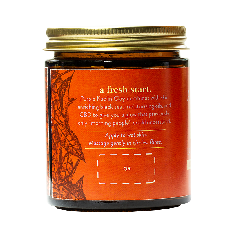Exfoliante Energizante de Azúcar + CBD + Earl Grey |  1,000MG