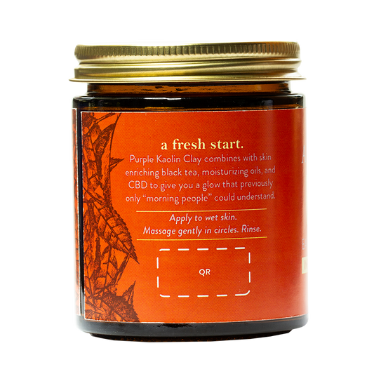 Exfoliante Energizante de Azúcar + CBD + Earl Grey |  1,000MG