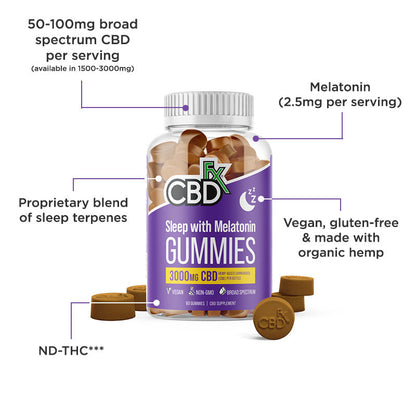 CBD + Melatonin Sleep Gummies 1,500mg