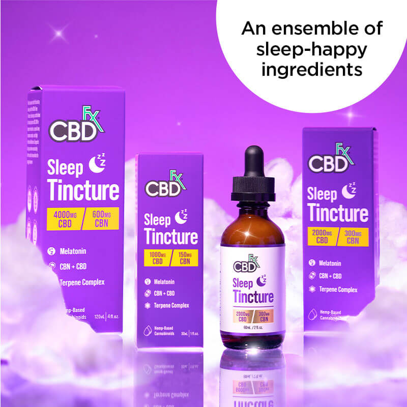 Tintura Sleep CBD + CBN Broad Spectrum (1,000-2,000 mg)