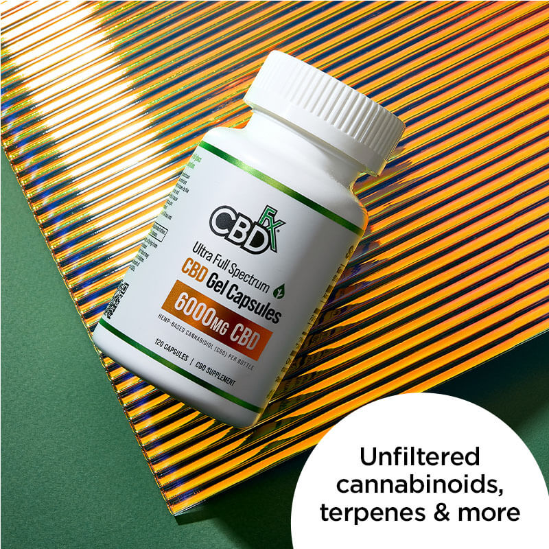 Cápsulas de CBD 1,500MG Ultra Full Spectrum