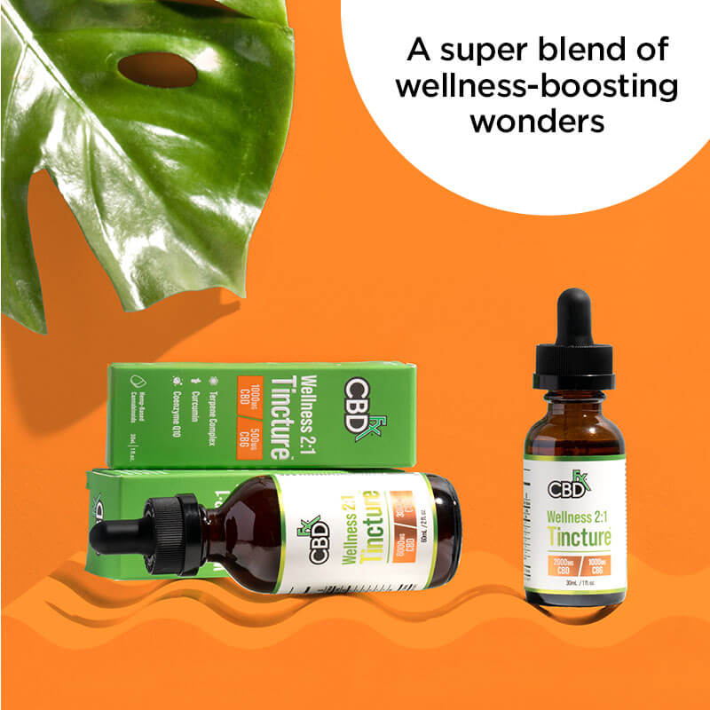 Wellness CBD + CBG Broad Spectrum Tincture (500-2,000 mg)