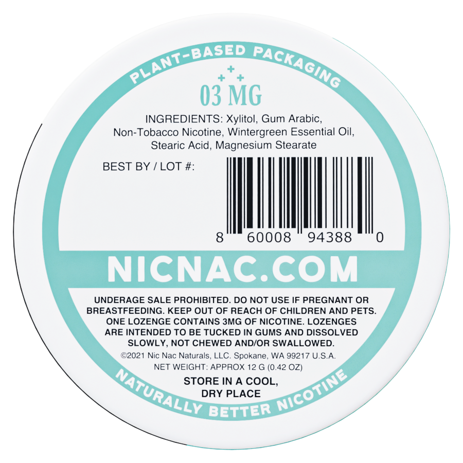 Nic Nac | Menta Wintergreen 3MG-6MG Nicotina